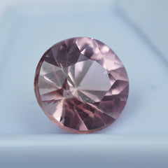 Natural Padparadscha 6.20 CT Round Shape Ceylon Sapphire Loose Untreated Natural Certified Gemstone