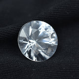 Sparkle White Natural Sapphire 6.95 Carat Round Shape Certified Sapphire Loose Gemstone Best For Engagement Rings