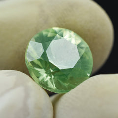 Bluish Green Montana Sapphire 4.85 Ct Round Cut Natural Certified Loose Bluish Green Sapphire Gemstone