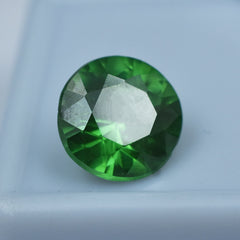 Natural Green Garnet Round Shape 4.95 Carat Certified Tsavorite Garnet Green Loose Gemstone