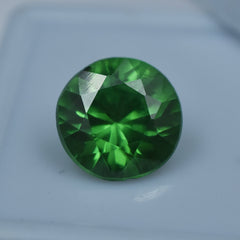 Natural Green Garnet Round Shape 4.95 Carat Certified Tsavorite Garnet Green Loose Gemstone