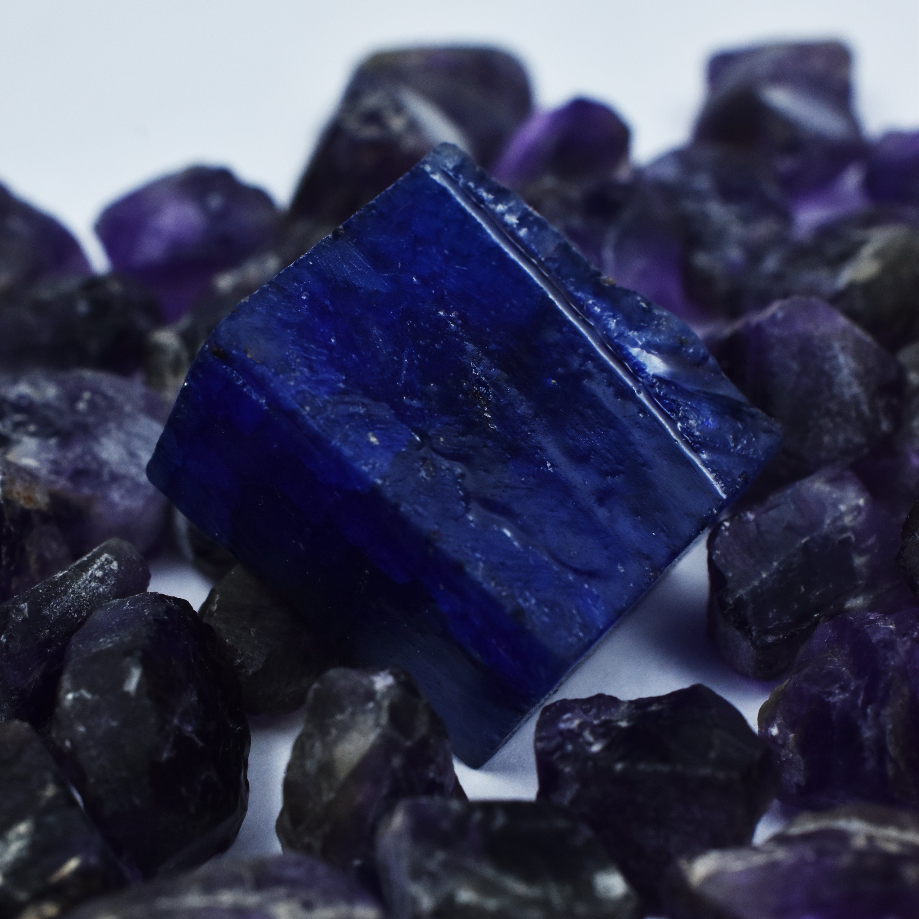 ON SALE !! 80.65 Carat Natural Blue Sapphire Uncut Rough Raw Loose Gemstone CERTIFIED Excellent Quality Of Blue Rough Free Delivery Free Gift