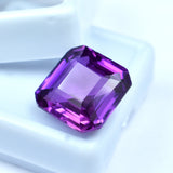 Natural Color Change Purple Sapphire For Rings 10.32 Carat Certified Square Cut Loose Gemstone , Sri Lanka's Best Sapphire Gem | Free Delivery Free Gift | ON SALE