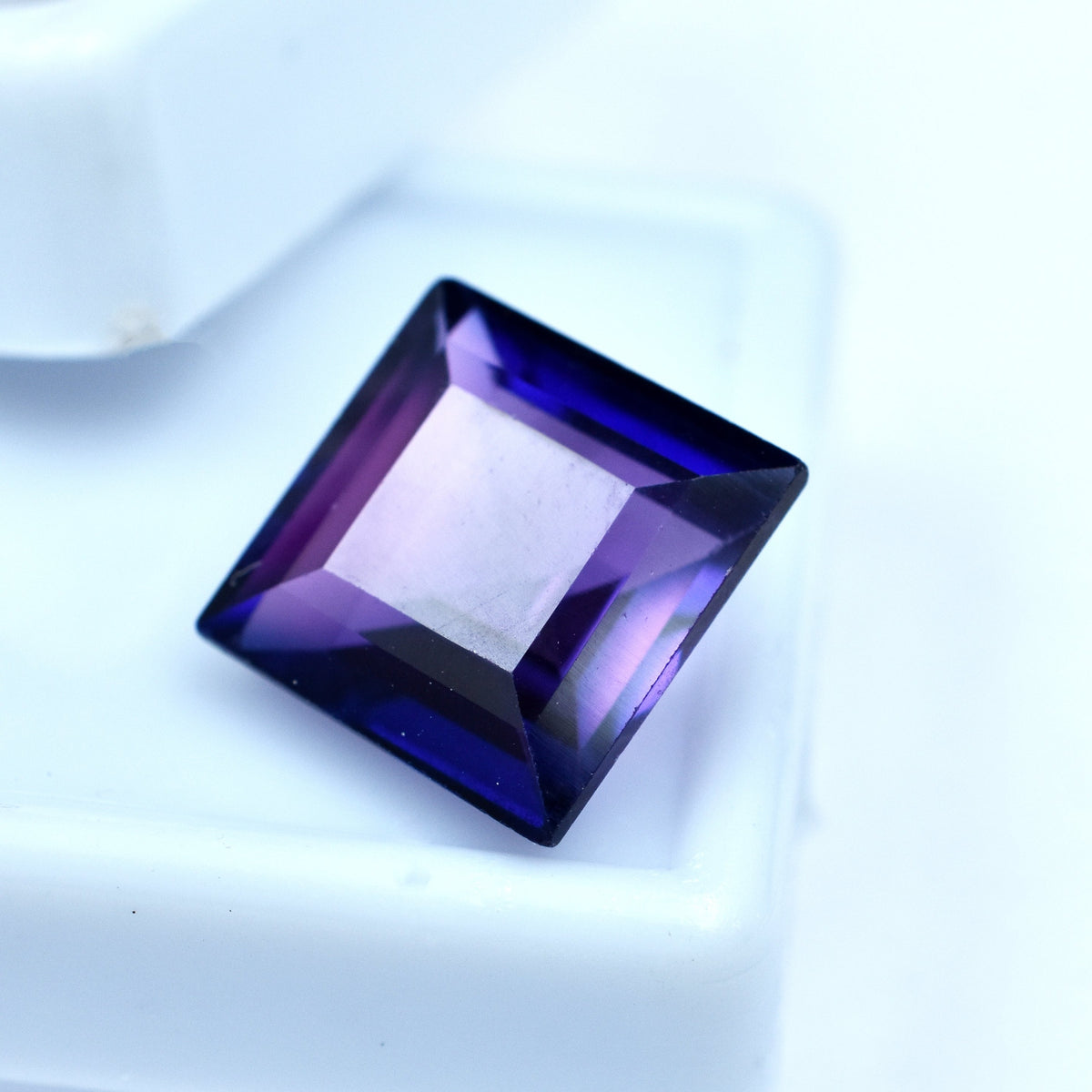 Color Change Sapphire With Exclusive Offer !!! Pendant Size Sapphire 7.65 Ct Square Cut Color Change Sapphire Natural Certified Loose Gemstone