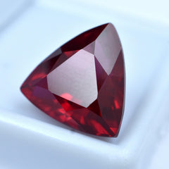 Ring Size Stone !! Trillion Cut 10.20 Carat Natural CERTIFIED Pigeon Blood Red Ruby Loose Gemstone Pigeon Red Ruby Loose Gemstone