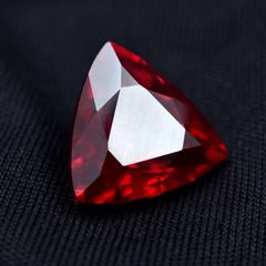 Ring Size Stone !! Trillion Cut 10.20 Carat Natural CERTIFIED Pigeon Blood Red Ruby Loose Gemstone Pigeon Red Ruby Loose Gemstone