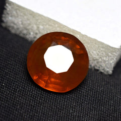 Natural Brilliant Round Shape 10.23 Carat Orange Sapphire Round Cut Certified Loose Gemstone Pendant Making Gemstone Orange Sapphire Stone Which Ensure Your Health & Achievement Also