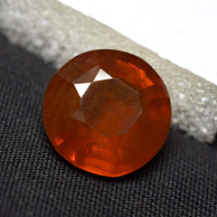 Natural Brilliant Round Shape 10.23 Carat Orange Sapphire Round Cut Certified Loose Gemstone Pendant Making Gemstone Orange Sapphire Stone Which Ensure Your Health & Achievement Also