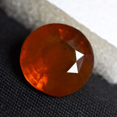 Natural Brilliant Round Shape 10.23 Carat Orange Sapphire Round Cut Certified Loose Gemstone Pendant Making Gemstone Orange Sapphire Stone Which Ensure Your Health & Achievement Also