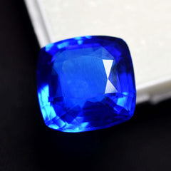 8.60 Ct Sapphire Gem Stone Natural Blue Square Cushion Shape CERTIFIED Sapphire Amazing Loose Gemstones