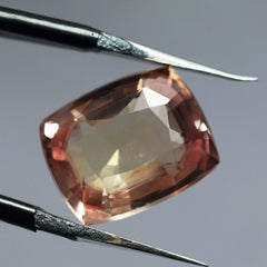 Padparadscha Gem 10.40 Ct Natural SAPPHIRE Padparadscha CUSHION Shape Loose Gemstone CERTIFIED