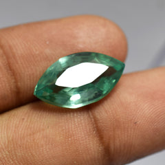 Bluish Green Color gemstone 10.65 Ct Natural Montana Sapphire Best Marquise Shape Bluish Green Certified Loose Gemstone