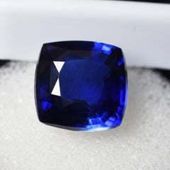 Tanzanite Blue 10.20 Ct Natural CERTIFIED Blue Tanzanite Stone Square Cushion Blue Loose Gemstone