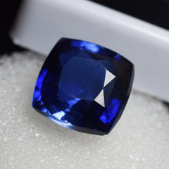 Tanzanite Blue 10.20 Ct Natural CERTIFIED Blue Tanzanite Stone Square Cushion Blue Loose Gemstone