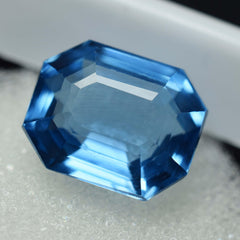 Sapphire Gem stone 9.35 Ct Natural Perfect SAPPHIRE Blue CERTIFIED Loose Gemstone Emerald Shape