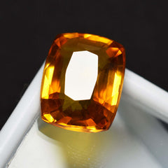 Sapphire Rings Natural Orange SAPPHIRE 10.20 Ct Mind Blowing Cushion Cut CERTIFIED Loose Gemstone