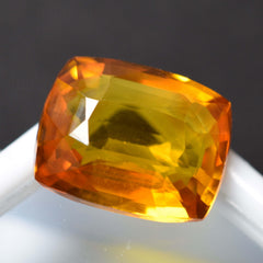 Sapphire Rings Natural Orange SAPPHIRE 10.20 Ct Mind Blowing Cushion Cut CERTIFIED Loose Gemstone