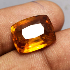 Orange Sapphire CERTIFIED Natural 10.20 Ct Mind Blowing Cushion Cut Orange SAPPHIRE Loose Gemstone