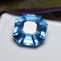 Blue Sapphire Perfect Square Cut Stunning Quality Natural Sapphire Blue 7.50 Ct CERTIFIED Loose Gemstone