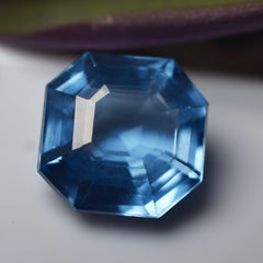 Blue Sapphire Perfect Square Cut Stunning Quality Natural Sapphire Blue 7.50 Ct CERTIFIED Loose Gemstone