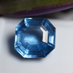 Blue Sapphire Perfect Square Cut Stunning Quality Natural Sapphire Blue 7.50 Ct CERTIFIED Loose Gemstone