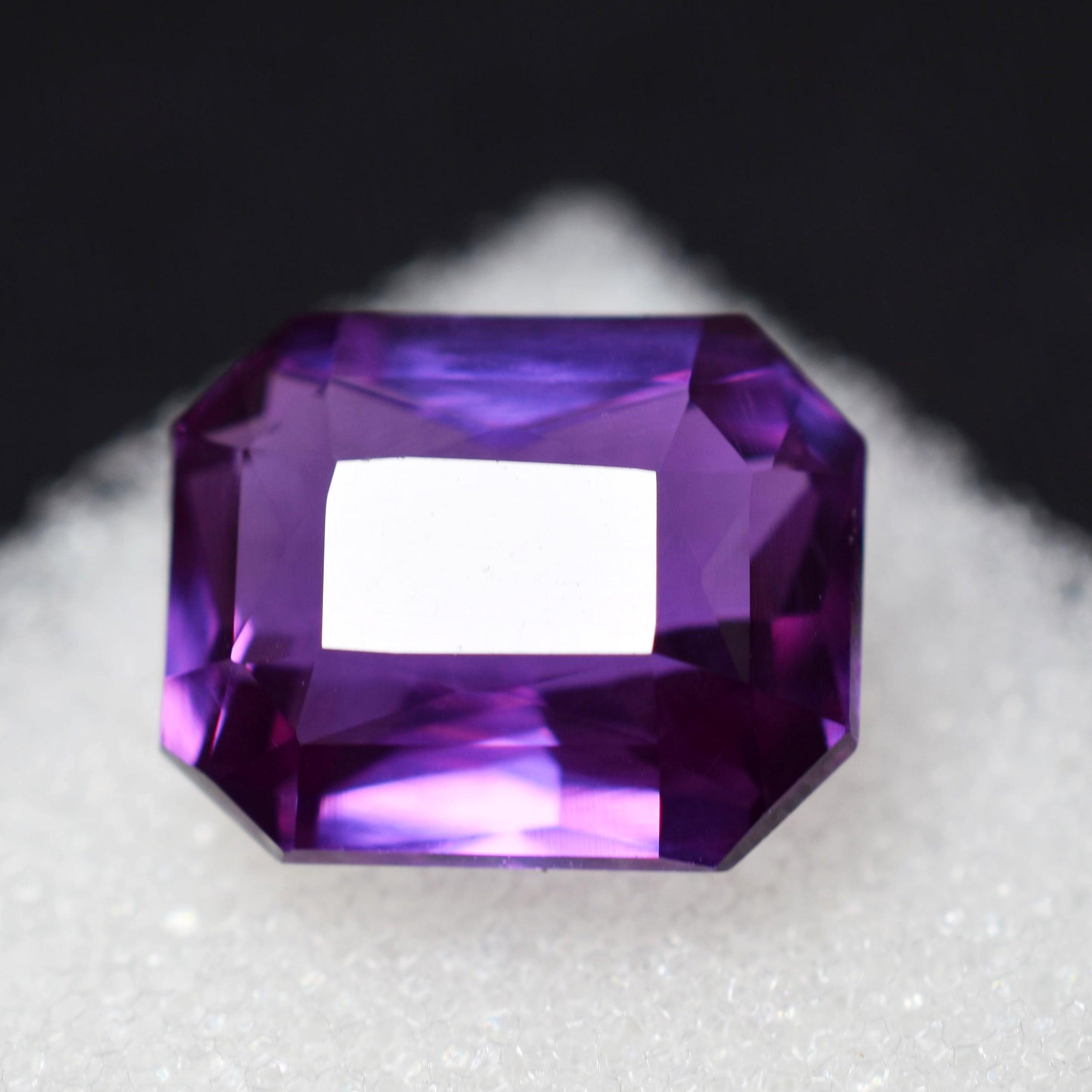 Tanzanite Purple Gemstones 9.30 Ct Emerald Cut Extremely Rare Natural Purple Tanzanite CERTIFIED Loose Gemstone