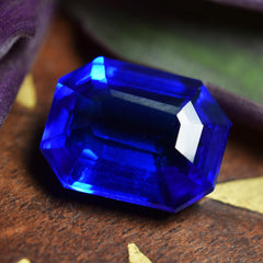 Natural Blue Tanzanite 8.95 Ct Flawless Emerald Cut Loose Gemstone Certified Stunning Quality Blue Tanzanite