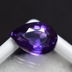 Tanzanite Purple Gemstones CERTIFIED Loose Gemstone 7.20 Ct Brilliant Pear Cut NATURAL Perfect Purple TANZANITE