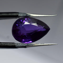 Tanzanite Purple Gemstones CERTIFIED Loose Gemstone 7.20 Ct Brilliant Pear Cut NATURAL Perfect Purple TANZANITE