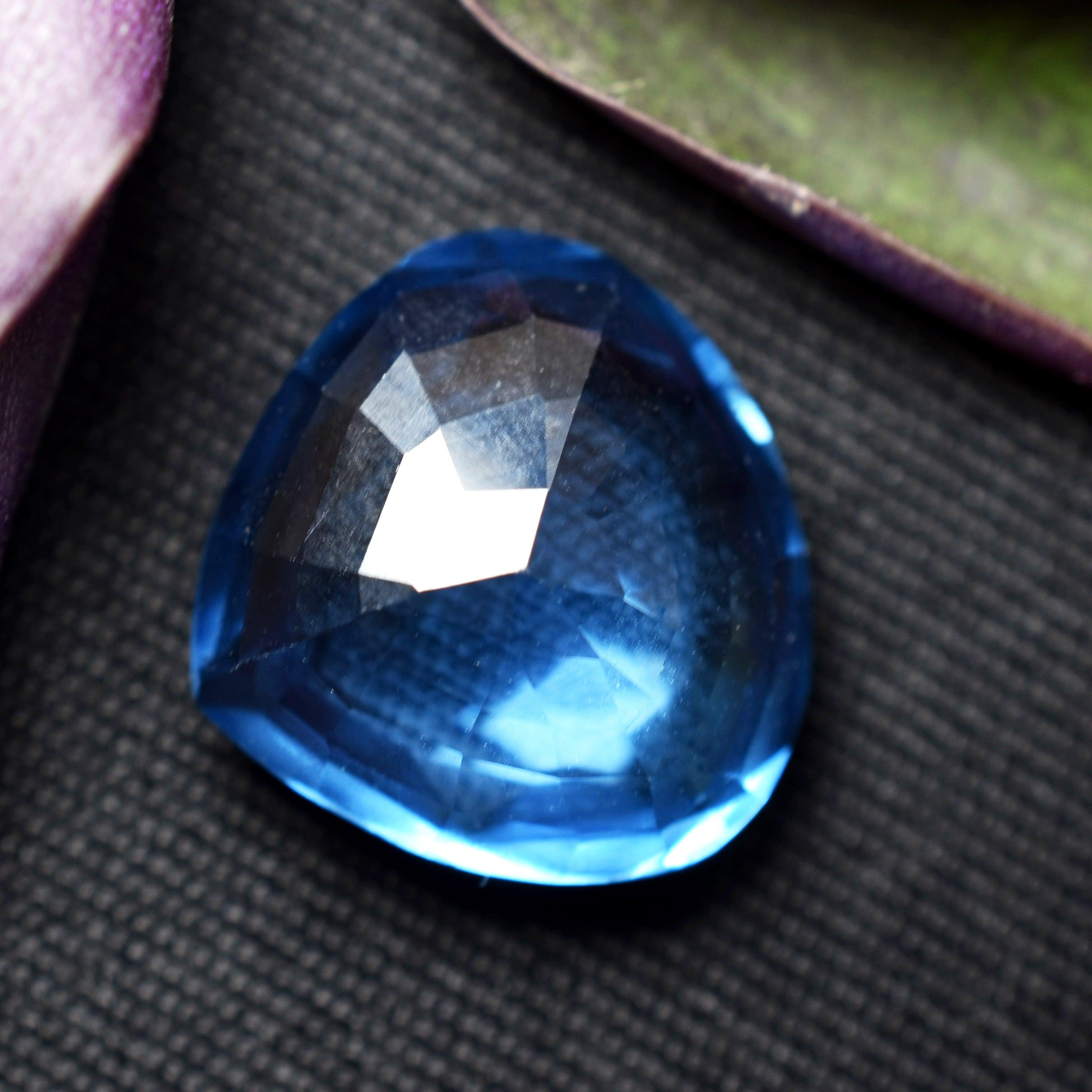 Certified Blue Sapphire 9.30 Ct Natural Pear Shape Sapphire Gem Stone Best CERTIFIED Loose Gemstones