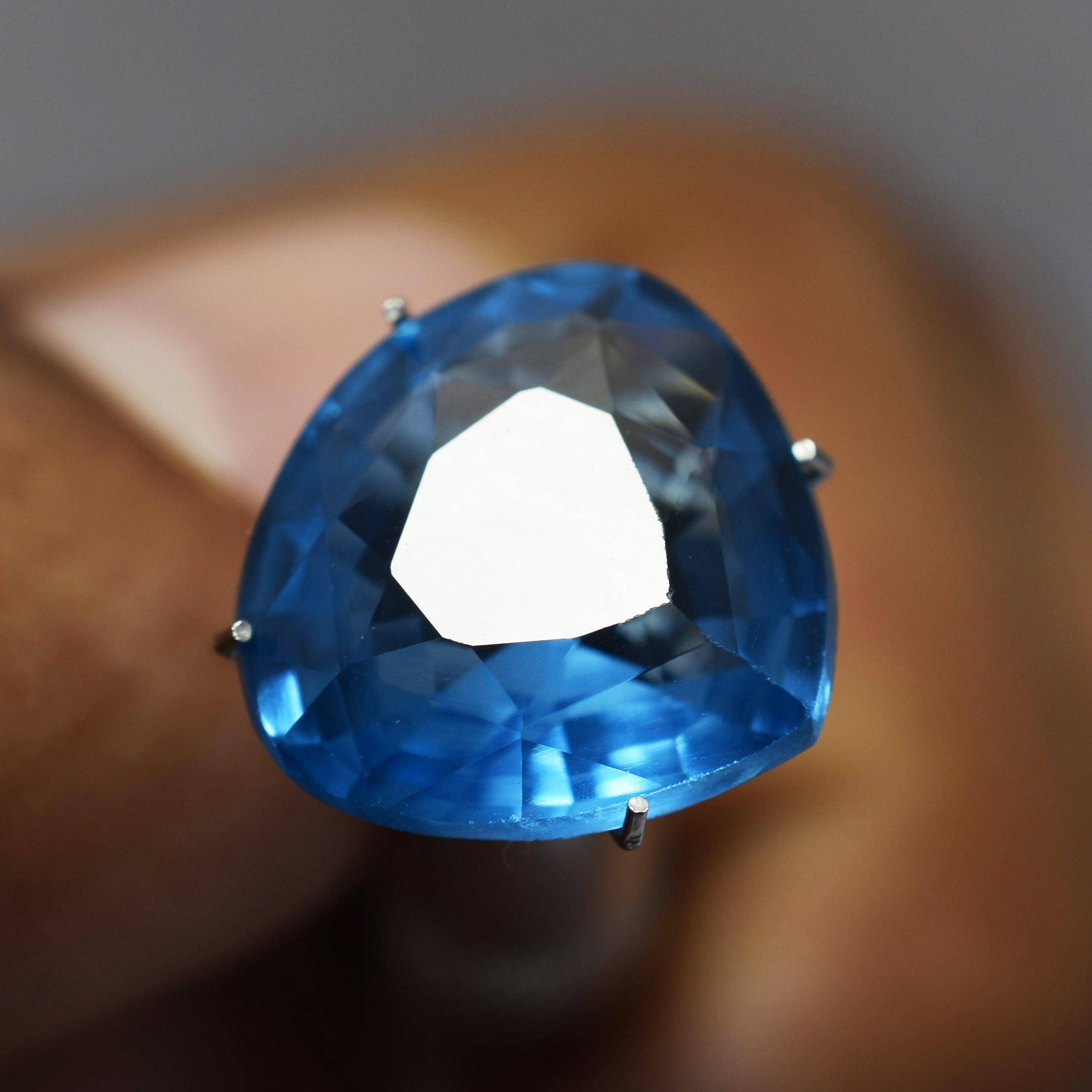 Certified Blue Sapphire 9.30 Ct Natural Pear Shape Sapphire Gem Stone Best CERTIFIED Loose Gemstones