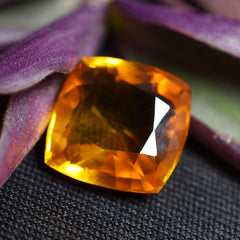 Mind Blowing Sapphire 7.15 Carat Natural Orange Sapphire Square Cushion Shape Natural Certified Rare Loose Gemstone From Sri Lanka Sapphire Engagement Rings