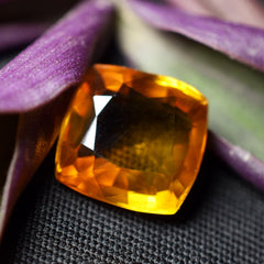 Mind Blowing Sapphire 7.15 Carat Natural Orange Sapphire Square Cushion Shape Natural Certified Rare Loose Gemstone From Sri Lanka Sapphire Engagement Rings