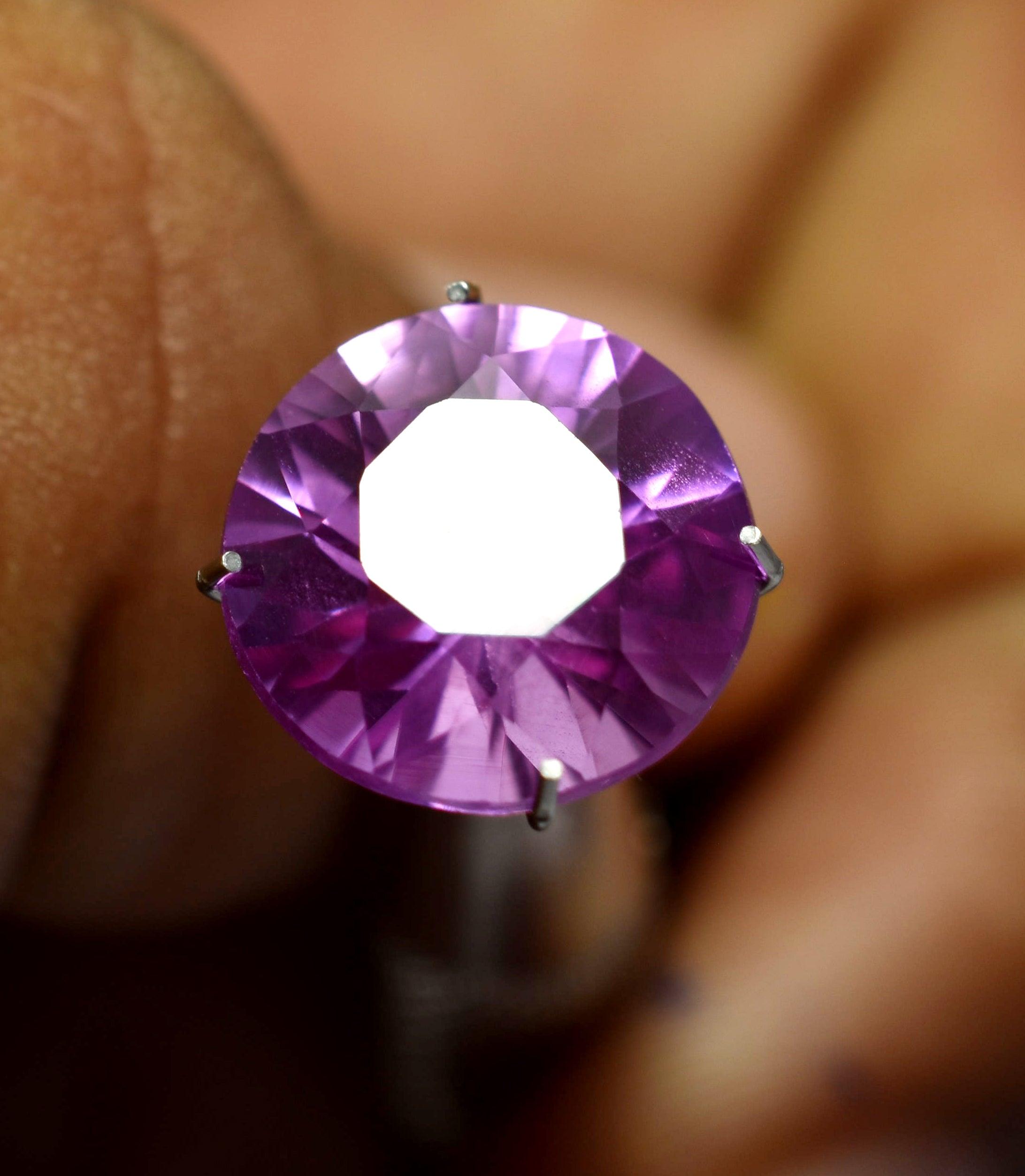 Pink Sapphire 5.85 Ct NATURAL Rare Round Cut CERTIFIED Loose Gemstone Beautiful Pink Sapphire