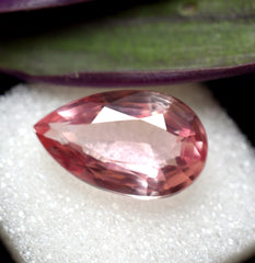 Natural Padparadscha Flawless Pear Cut 10.45 Ct CERTIFIED Loose Gemstone Stunning Quality Padparadscha Sapphire