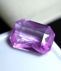 Natural Pink Sapphire 8.85 Ct Natural Flawless SAPPHIRE Pink Emerald Cut CERTIFIED Loose Gemstone