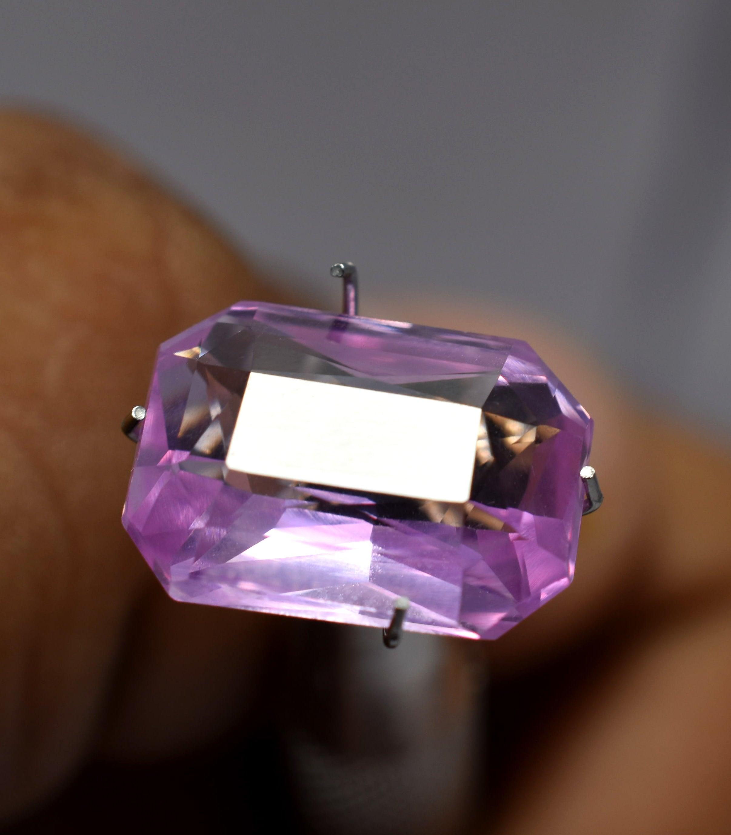 Natural Pink Sapphire 8.85 Ct Natural Flawless SAPPHIRE Pink Emerald Cut CERTIFIED Loose Gemstone