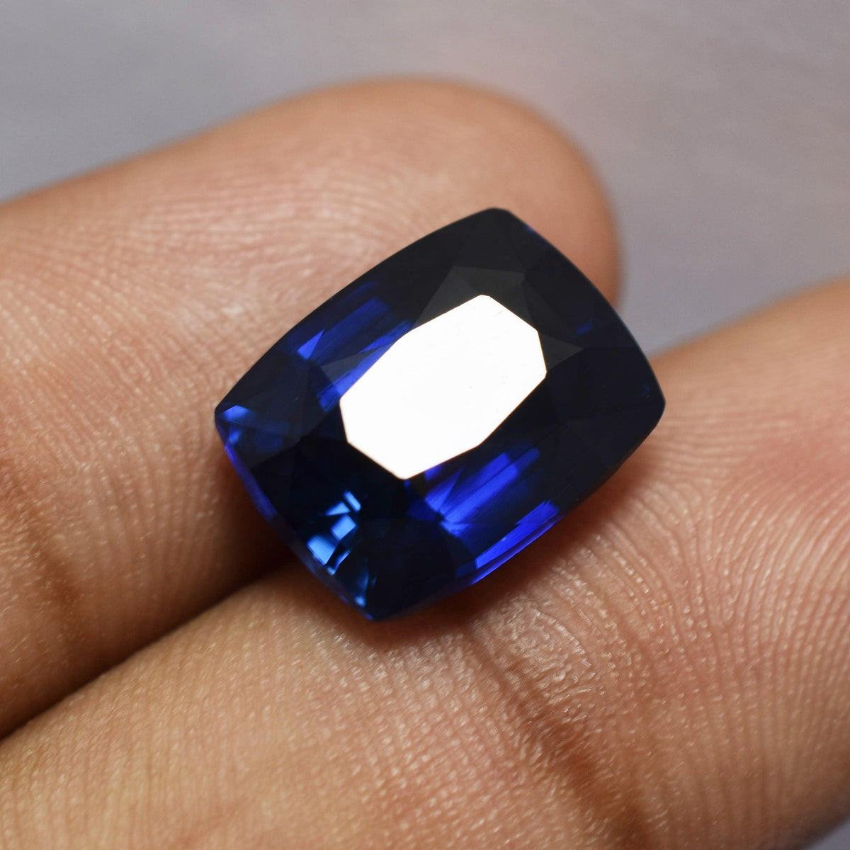 Tanzanite Blue 10.05 Ct AAA+ NATURAL Blue Tanzanite CUSHION CUT Loose Gemstone CERTIFIED
