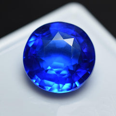 Blue Sapphire Stone Genuine A+ Quality 9.35 Ct Authentic Blue Sapphire CERTIFIED Loose Gemstone Rare Round Shape