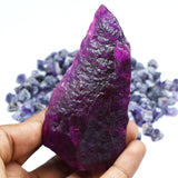 Certified Natural Purple Sapphire Rare Earth Mind Rough 352.23 Carat Loose Gemstones Raw With Extra Gift Loose Gemstone Free Shipping Free Gift