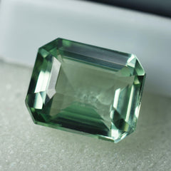 Sapphire Gemstone Natural 10.90 Ct MONTANA Sapphire BLUISH GREEN Emerald Cut CERTIFIED Loose Gemstone