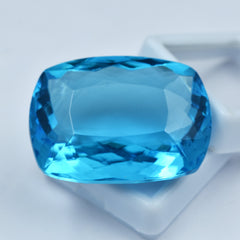 "ON SALE " Blue Natural Aquamarine Certified 14.25 Ct Cushion Cut Loose Gemstone Best For Pendant Making Gem | Best Offer | Free Delivery With Special Free Gift