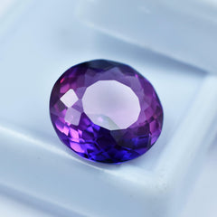 Certified Tanzanite 6.80 Carat Round Shape Natural Purple Tanzanite Loose Gemstone Purple Tanzanite Best For Overall Well-Being