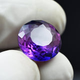 Superior Gemstone !!! Natural Purple Sapphire Gem 7.35 Ct Round Shape Color Change Certified Loose Gemstone, Stone For Ring , Use As A Gift