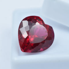 Red Ruby Natural 9.70 Carat Heart Shape Red Ruby Certified Loose Gemstones Best For Engagement Rings