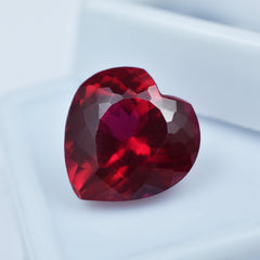 Red Ruby Natural 9.70 Carat Heart Shape Red Ruby Certified Loose Gemstones Best For Engagement Rings