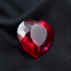 Red Ruby Natural 9.70 Carat Heart Shape Red Ruby Certified Loose Gemstones Best For Engagement Rings