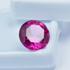 Amazing Pink Ruby 6.80 Carat Round Shape Natural Certified Loose Gemstone Best Ruby Gems Ring Size Ruby Stone