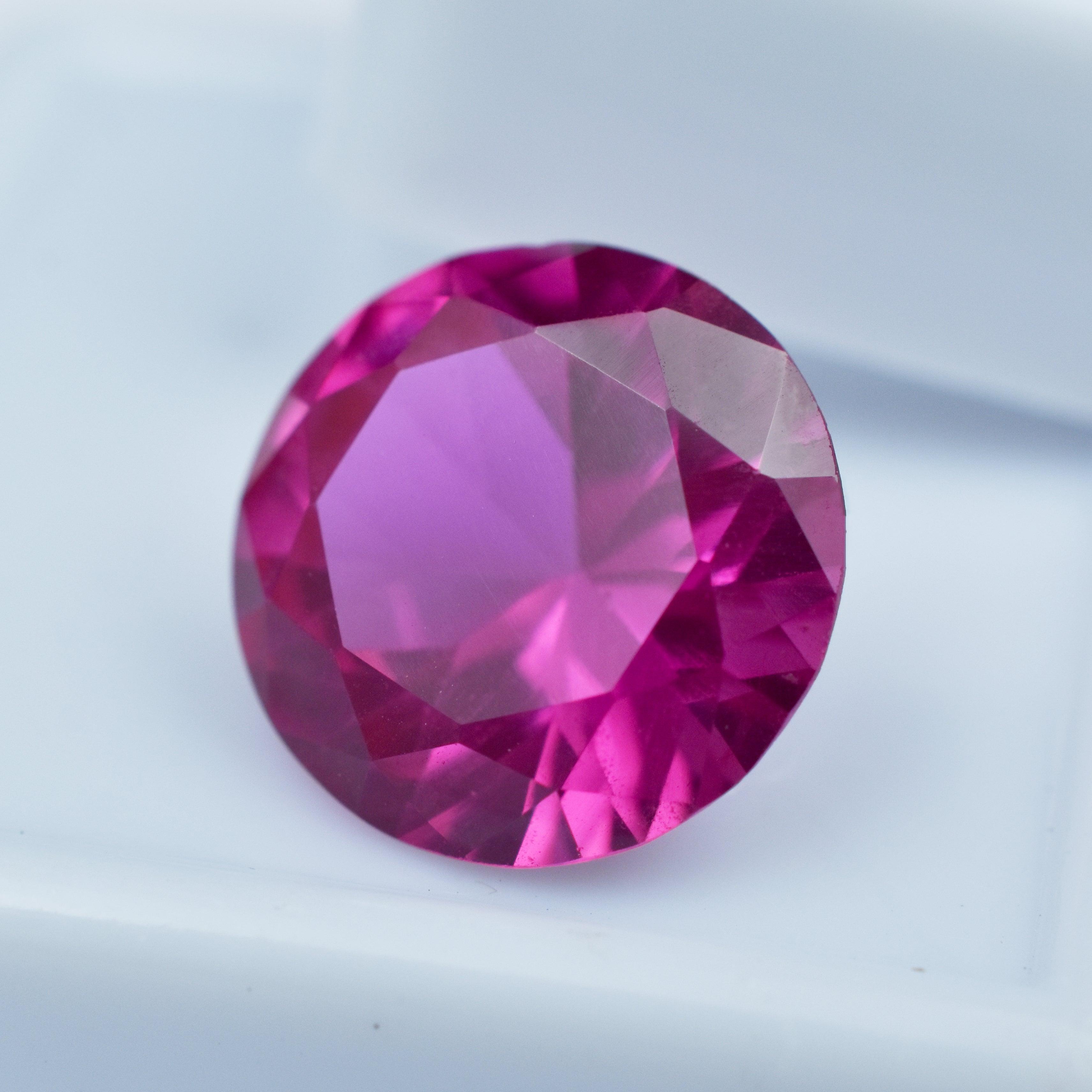 Amazing Pink Ruby 6.80 Carat Round Shape Natural Certified Loose Gemstone Best Ruby Gems Ring Size Ruby Stone