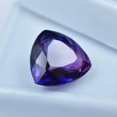 Purple Tanzanite 7.60 Carat Trillion Shape Certified Natural Purple Tanzanite Loose High Quality Gemstone Best For Protection